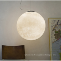 Lustre nordique en forme de lune lampe à suspension LED acrylique